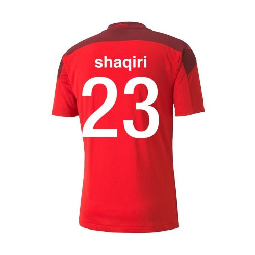 Switzerland Jersey Custom Home SHAQIRI #23 Soccer Jersey 2021