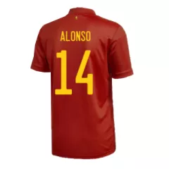 Spain Jersey Custom Home ALONSO #14 Soccer Jersey 2020 - bestsoccerstore