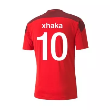 Switzerland Jersey Custom Home XHAKA #10 Soccer Jersey 2021 - bestsoccerstore