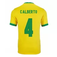 Brazil Jersey Custom Home CALBERTO #4 Soccer Jersey 2021 - bestsoccerstore