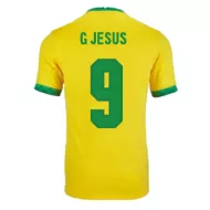 Brazil Jersey Custom Home G JESUS #9 Soccer Jersey 2021 - bestsoccerstore