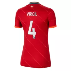 Liverpool Jersey Custom Home VIRGIL #4 Soccer Jersey 2021/22 - bestsoccerstore