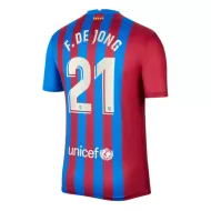 Barcelona Jersey Custom Home F.DE JONG #21 Soccer Jersey 2021/22 - bestsoccerstore