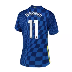 Chelsea Jersey Custom Home WERNER #11 Soccer Jersey 2021/22 - bestsoccerstore