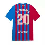 Barcelona Jersey Custom Home S.ROBERTO #20 Soccer Jersey 2021/22 - bestsoccerstore