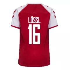 Denmark Jersey Custom Home LÖSSL #16 Soccer Jersey 2021 - bestsoccerstore
