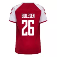 Denmark Jersey Custom Home BOILESEN #26 Soccer Jersey 2021 - bestsoccerstore