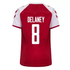 Denmark Jersey Custom Home DELANEY #8 Soccer Jersey 2021 - bestsoccerstore