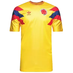 Retro 1990 Colombia Away Red Soccer Jersey - Kitsociety