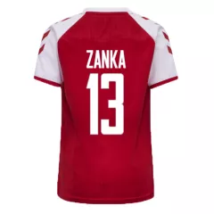 Denmark Jersey Custom Home ZANKA #13 Soccer Jersey 2021 - bestsoccerstore