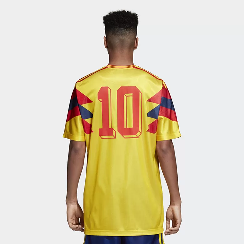 Colombia Jersey Custom Home Soccer Retro Jersey 1990 Best Soccer