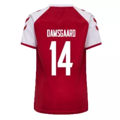 Denmark Jersey Custom Home DAMSGAARD #14 Soccer Jersey 2021 - bestsoccerstore