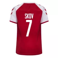 Denmark Jersey Custom Home SKOV #7 Soccer Jersey 2021 - bestsoccerstore