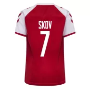 Denmark Jersey Custom Home SKOV #7 Soccer Jersey 2021 - bestsoccerstore