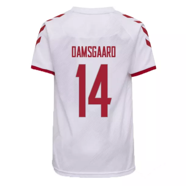 Denmark Jersey Custom DAMSGAARD #14 Soccer Jersey Away 2021 - bestsoccerstore