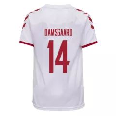 Denmark Jersey Custom Away DAMSGAARD #14 Soccer Jersey 2021 - bestsoccerstore