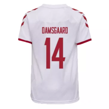 Denmark Jersey Custom Away DAMSGAARD #14 Soccer Jersey 2021 - bestsoccerstore