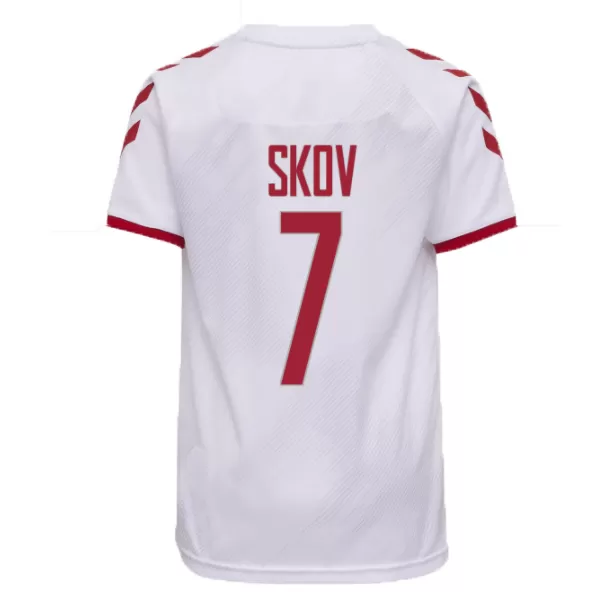 Denmark Jersey Custom SKOV #7 Soccer Jersey Away 2021 - bestsoccerstore