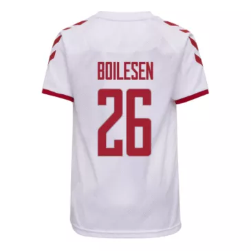 Denmark Jersey Custom Away BOILESEN #26 Soccer Jersey 2021 - bestsoccerstore