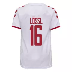 Denmark Jersey Custom Away LÖSSL #16 Soccer Jersey 2021 - bestsoccerstore