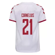 Denmark Jersey Custom Away CORNELIUS #21 Soccer Jersey 2021 - bestsoccerstore