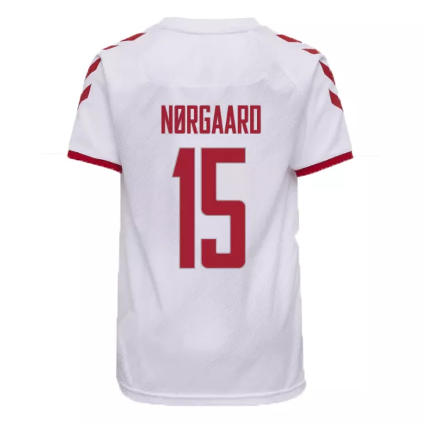 Denmark Jersey Custom NØRGAARD #15 Soccer Jersey Away 2021 - bestsoccerstore