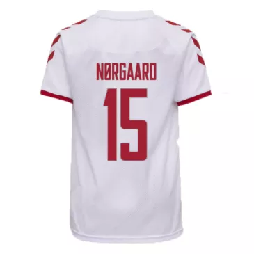Denmark Jersey Custom Away NØRGAARD #15 Soccer Jersey 2021 - bestsoccerstore