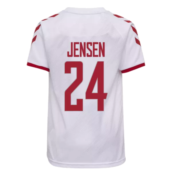 Denmark Jersey Custom JENSEN #24 Soccer Jersey Away 2021 - bestsoccerstore