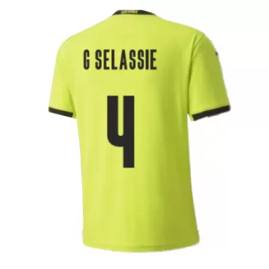 Czech Republic Jersey Custom Away G SELASSIE #4 Soccer Jersey 2020 - bestsoccerstore