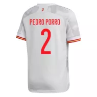 Spain Jersey Custom Away PEDRO PORRO #2 Soccer Jersey 2020 - bestsoccerstore