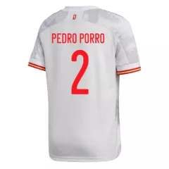 Spain Jersey Custom Away PEDRO PORRO #2 Soccer Jersey 2020 - bestsoccerstore