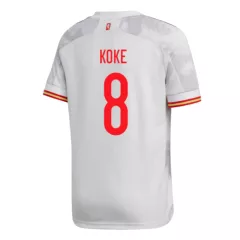 Spain Jersey Custom Away KOKE #8 Soccer Jersey 2020 - bestsoccerstore