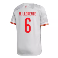Spain Jersey Custom Away M.LLORENTE #6 Soccer Jersey 2020 - bestsoccerstore