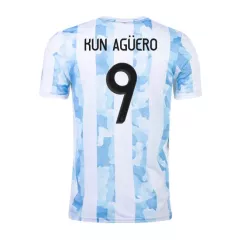 Argentina Jersey Custom Home KUN AGÜERO #9 Soccer Jersey 2021 - bestsoccerstore