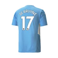 Manchester City Jersey Custom Home Kevin de Bruyne #17 Soccer Jersey 2021/22 - bestsoccerstore