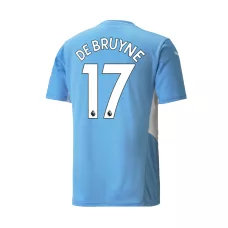 Manchester City Jersey Custom Home Kevin de Bruyne #17 Soccer Jersey 2021/22 - bestsoccerstore