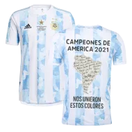 Argentina Soccer Jersey Home Copa America 2021 Winner Version Replica - bestsoccerstore