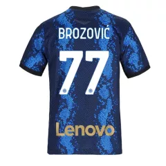 Inter Milan Jersey Custom Home BROZOVIĆ #77 Soccer Jersey 2021/22 - bestsoccerstore