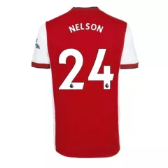 Arsenal Jersey Custom Home NELSON #24 Soccer Jersey 2021/22 - bestsoccerstore
