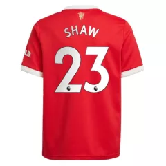 Manchester United Jersey Custom Home SHAW #23 Soccer Jersey 2021/22 - bestsoccerstore