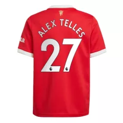 Manchester United Jersey Custom Home ALEX TELLES #27 Soccer Jersey 2021/22 - bestsoccerstore
