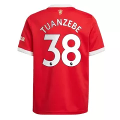 Manchester United Jersey Custom Home TUANZEBE #38 Soccer Jersey 2021/22 - bestsoccerstore