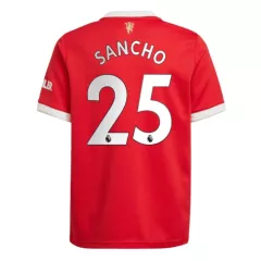 Manchester United Jersey Custom Home SANCHO #25 Soccer Jersey 2021/22 - bestsoccerstore
