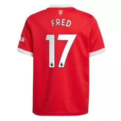 Manchester United Jersey Custom Home FRED #17 Soccer Jersey 2021/22 - bestsoccerstore