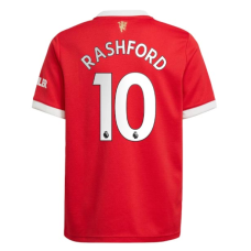 Manchester United Jersey Custom Home RASHFORD #10 Soccer Jersey 2021/22