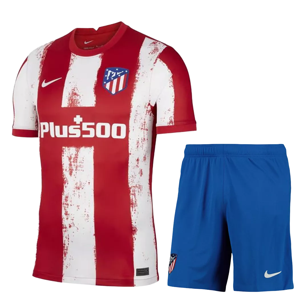 Atletico Madrid Jersey Custom Home Soccer Jersey 2021/22 - bestsoccerstore