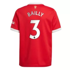Manchester United Jersey Custom Home BAILLY #3 Soccer Jersey 2021/22 - bestsoccerstore
