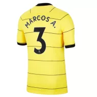 Chelsea Jersey MARCOS A. #3 Custom Away Soccer Jersey 2021/22 - bestsoccerstore