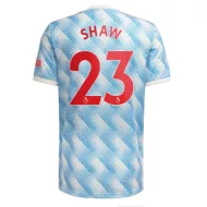 Manchester United Jersey Custom Away SHAW #23 Soccer Jersey 2021/22 - bestsoccerstore