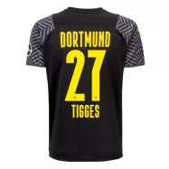 Borussia Dortmund Jersey Custom Away TIGGES #27 Soccer Jersey 2021/22 - bestsoccerstore